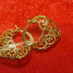 Small women's earrings 14k laminated gold plated